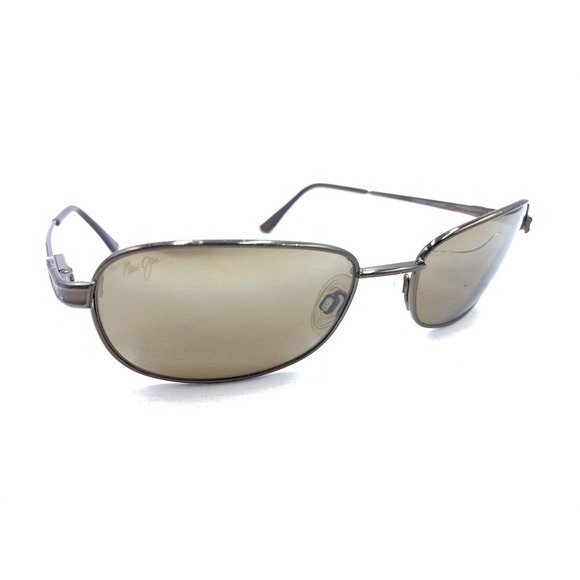 Maui Jim MJ-131-19 Brown Copper Metal Rectangle Sunglasses Frames Men Women